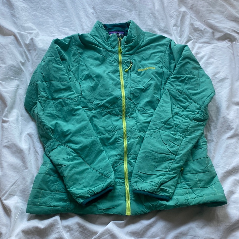 Seafoam Green Patagonia Women’s Nano-Air Jacket Size L